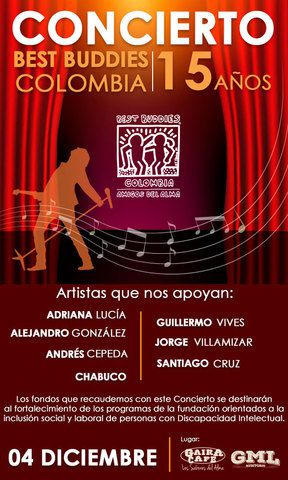 CONCIERTO 15 AÑOS BEST BUDDIES COLOMBIA