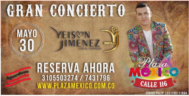 Yeison Jimenez en concierto